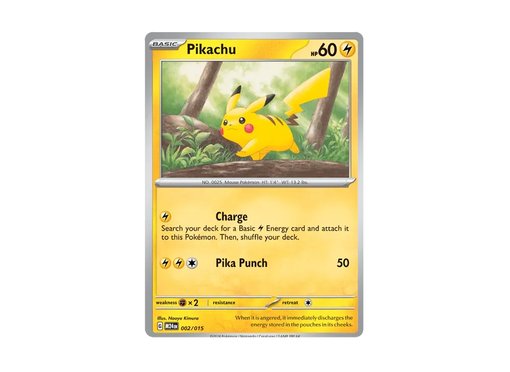 ピカチュウ [M24 EN 002/015]【英語版】(スカーレット&バイオレット「マクドナルド 2025 ドラゴンディスカバリー」)