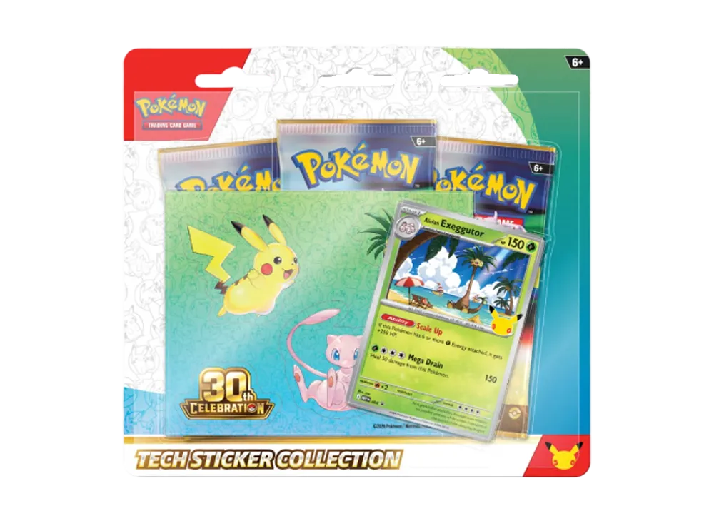ポケモンカードゲームMEGA(英語版) テックステッカーコレクション「30周年 セレブレーション (アローラナッシー)」