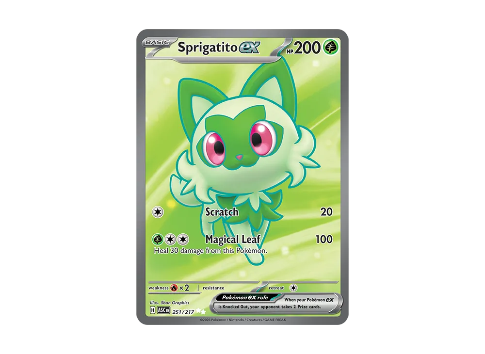 Sprigatito ex UR [ASC 251/217][EN](Mega Evolution "Ascended Heroes") |  SNKRDUNK