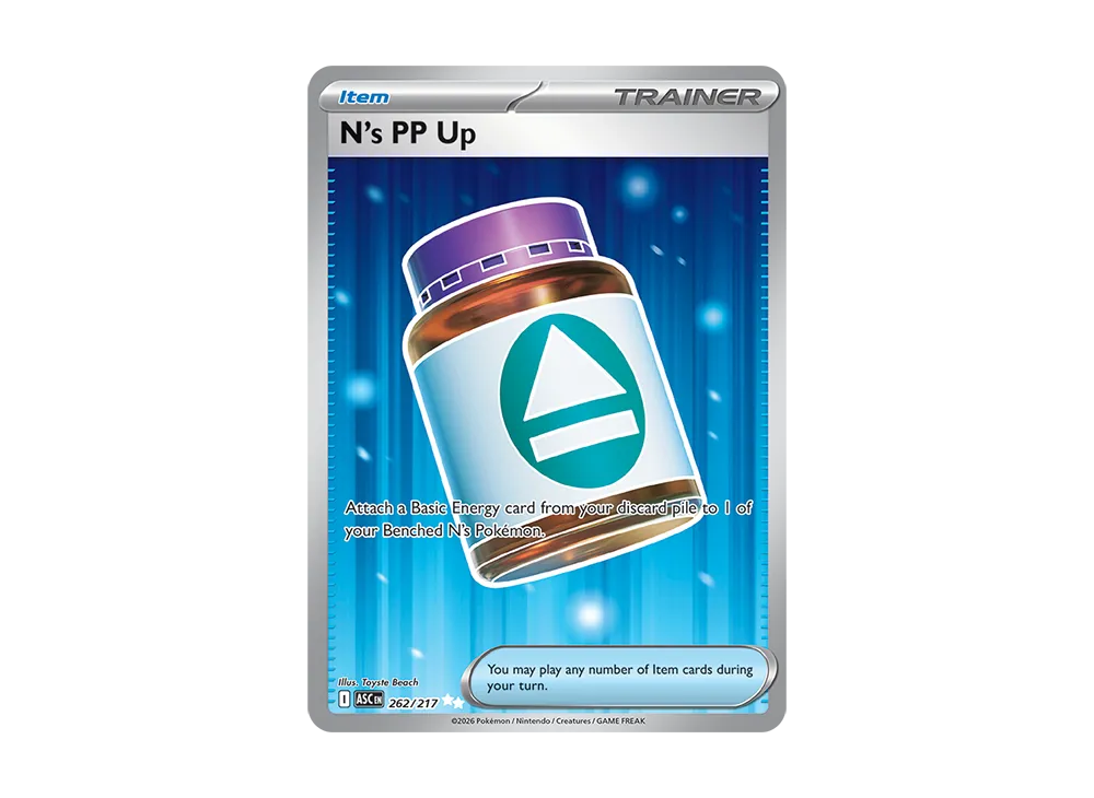 pp up pokemon card N's SR #214/193 (JP) Capital Collectiverse Japanese Version The Ns PP Up (214) card is a Trainer N's PP Up #153 Prices