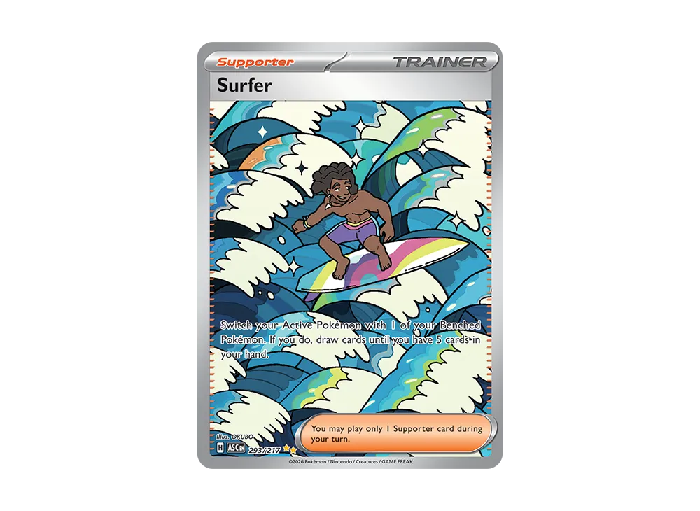 surfer pokemon card Pokémon TCG: Surfer SAR 249/193 MEGA Dream ex M2a main image 1