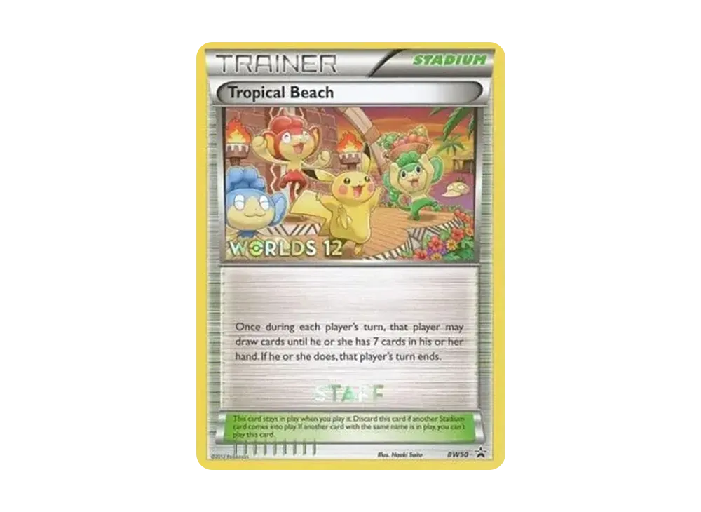 トロピカルビーチ P [BW50]【英文版】(黑&白「宣傳卡」)