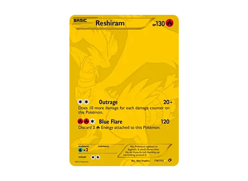 レシラム UR [114/113]【英語版】(ブラック&ホワイト「レジェンダリー