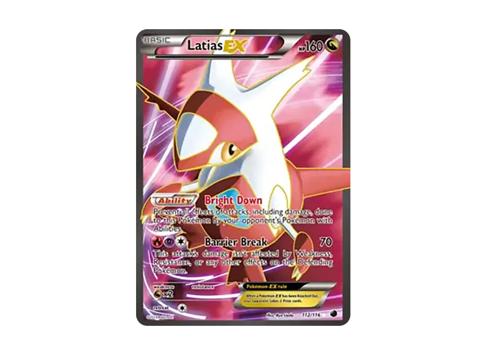 ラティアスEX UR [112/116]【英語版】(ブラック&ホワイト「プラズマ