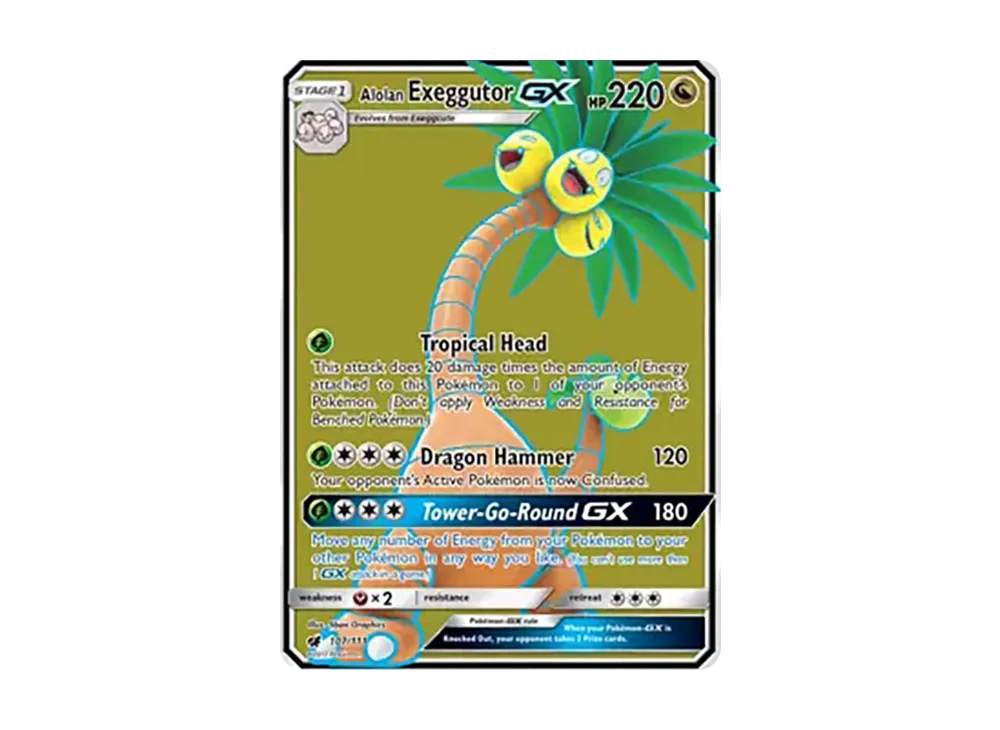 Alolan Exeggutor GX UR [107/111](Sun & Moon "Crimson Invasion")