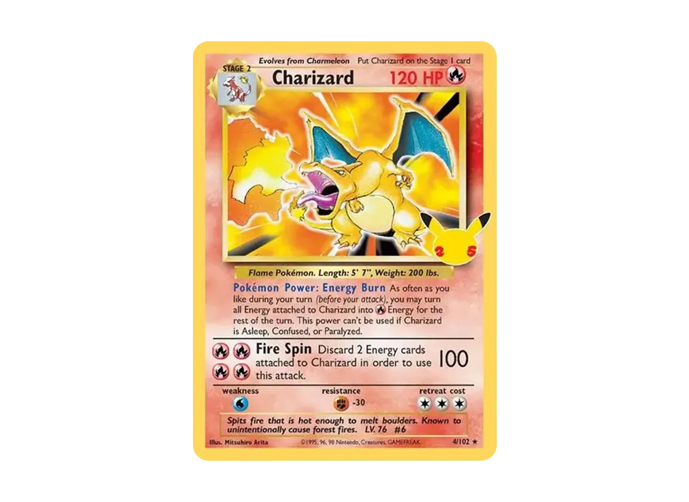 リザードン [4/102]【英語版】(ソード&シールド「セレブレーションズ」)