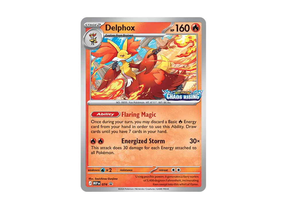 Delphox PROMO [MEP EN 074][EN](Mega Evolution "Chaos Rising Build & Battle Box")
