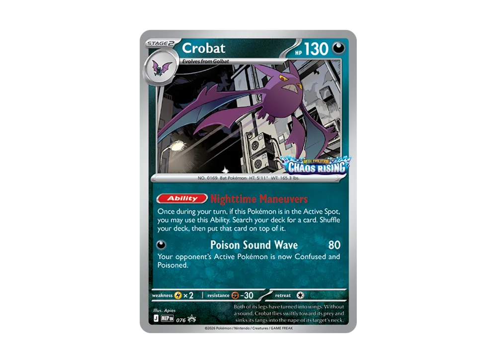Crobat PROMO [MEP EN 076][EN](Mega Evolution "Chaos Rising Build & Battle Box")