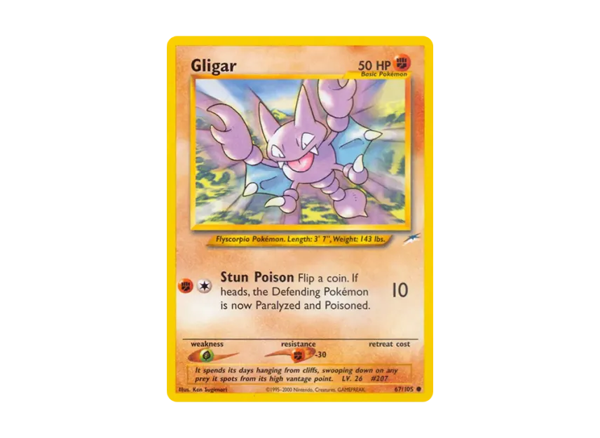 gligar pokemon card value Pokmon Sword & Shield EP Single Strike - - S5I 030/070 C This attack does 10 damage for each heads gligar pokemon card Trading Game