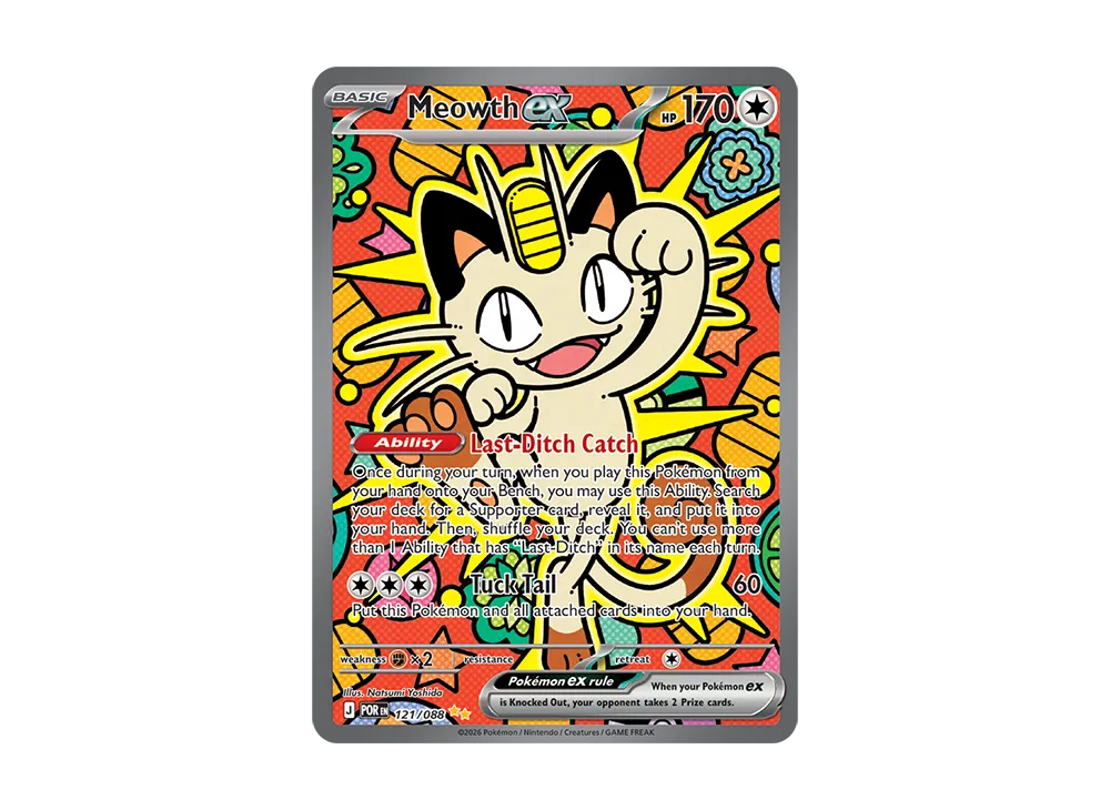 ニャースex SIR [POR EN 121/088]【英語版】(メガエボリューション「パーフェクトオーダー ディスプレイボックス」)