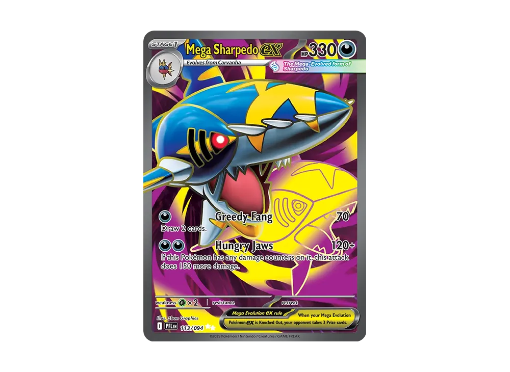 PSA10メガサメハダーex #113 9941 メガサメハダーex UR [PFL EN 113/094]【英語版】(メガ