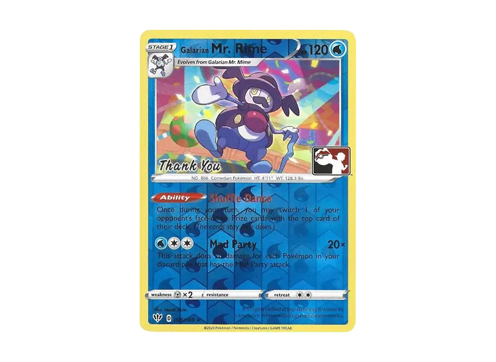 pokemon card mr rime Galarian Mr. - 38/192 - Rebel Clash Colorless Rule Galarian Mr. Rime 035 -