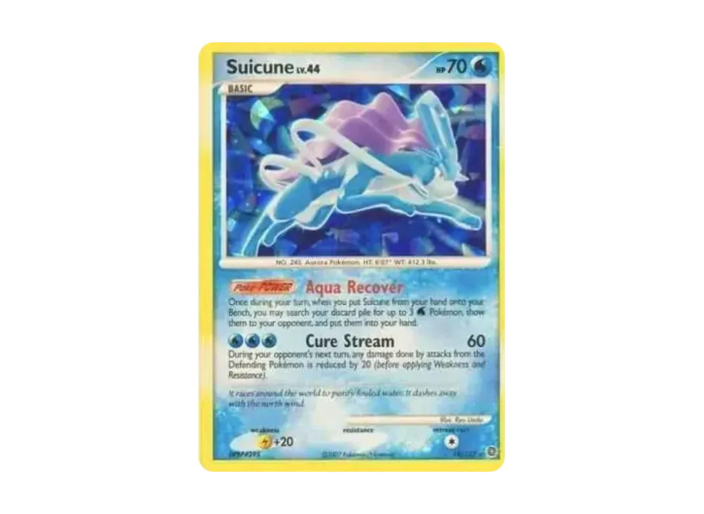 スイクンLV.44 R :ホロ [19/132]【英語版】(プロモーションカード)の