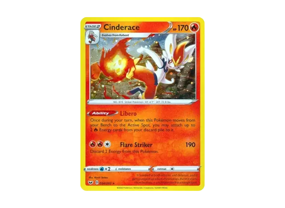 Cinderace R :Holo [34/202](Promotional Card) | SNKRDUNK