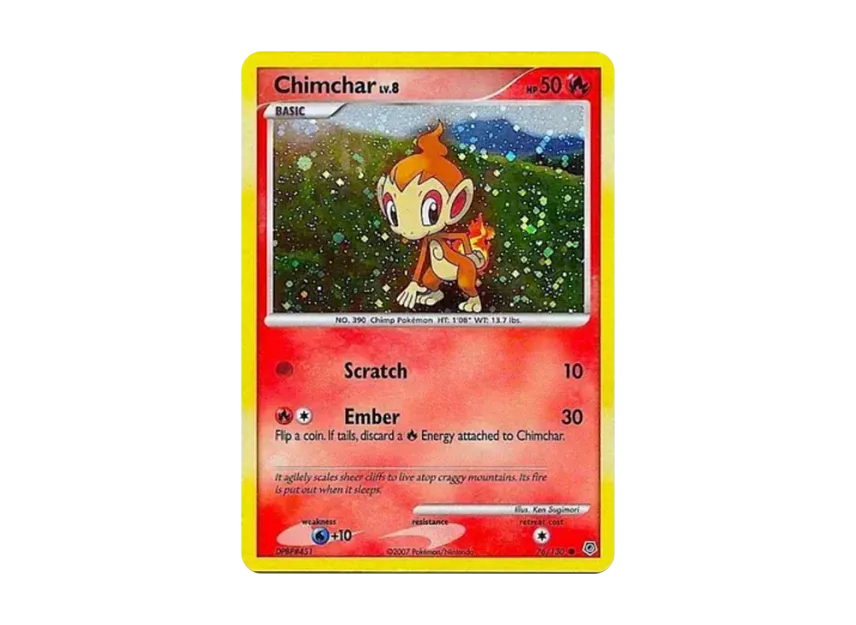 chimchar holographic card 031 SV06 Twilight Masquerade Burger King Promos Pokemon - Chimchar - 024/172