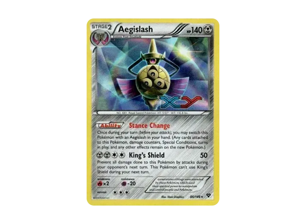 pokemon card aegislash ex - 135/182 - Paradox Rift - Double Rare Weakness / Resistance / Retreat Cost What you think about the