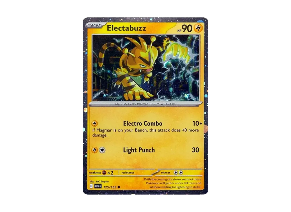 Electabuzz C :Holo [MEW EN 125/165](Promotional Card)