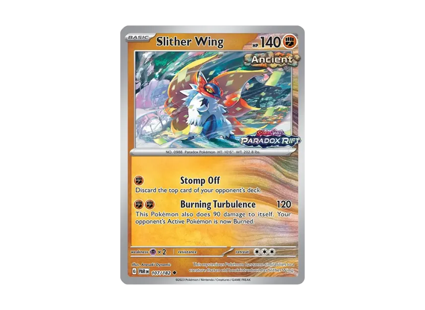 slither wing pokemon card value Slither Wing Illustration Rare Paradox Rift 203/182,NM Pokemon Card