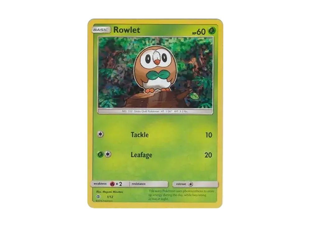 Rowlet :Holo [1/12](Sun & Moon "McDonald's Collection 2017")