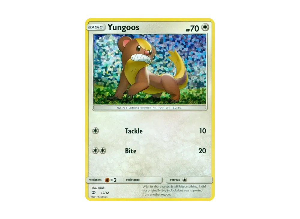 Yungoos :Holo [12/12](Sun & Moon "McDonald's Collection 2017")