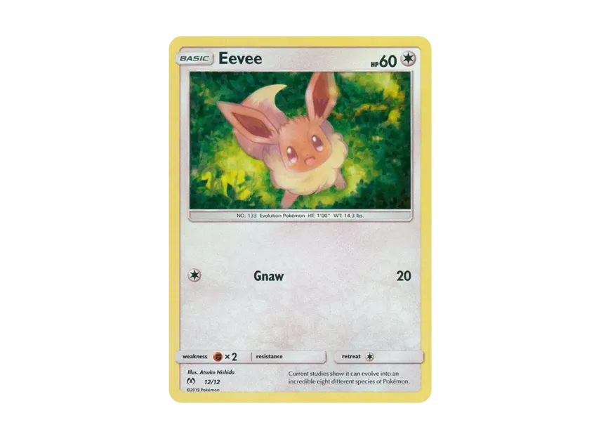 2019 eevee pokemon card Eevee Holo Pokemon Card 2019