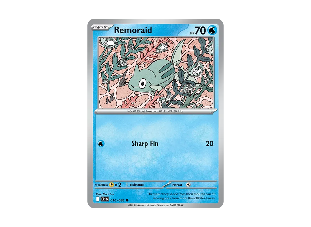 Remoraid C [CRI EN 16/086][EN](Mega Evolution "Chaos Rising Booster Display Box")