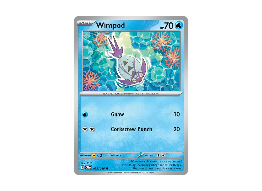 Wimpod C [CRI EN 25/086][EN](Mega Evolution "Chaos Rising Booster Display Box")