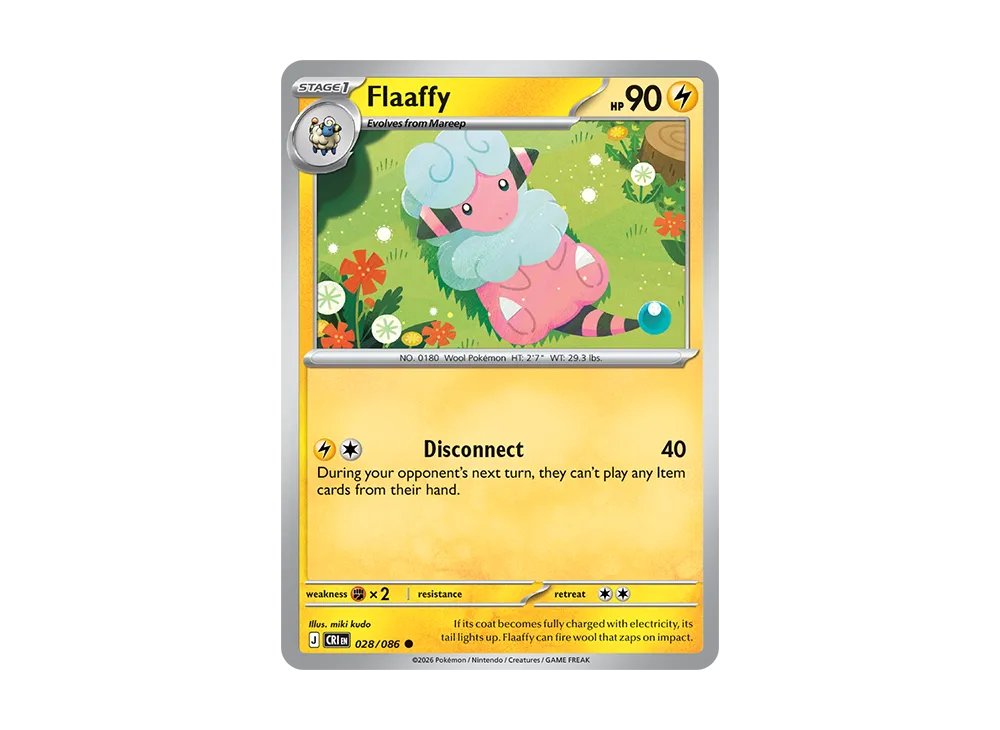 Flaaffy C [CRI EN 28/086][EN](Mega Evolution "Chaos Rising Booster Display Box")