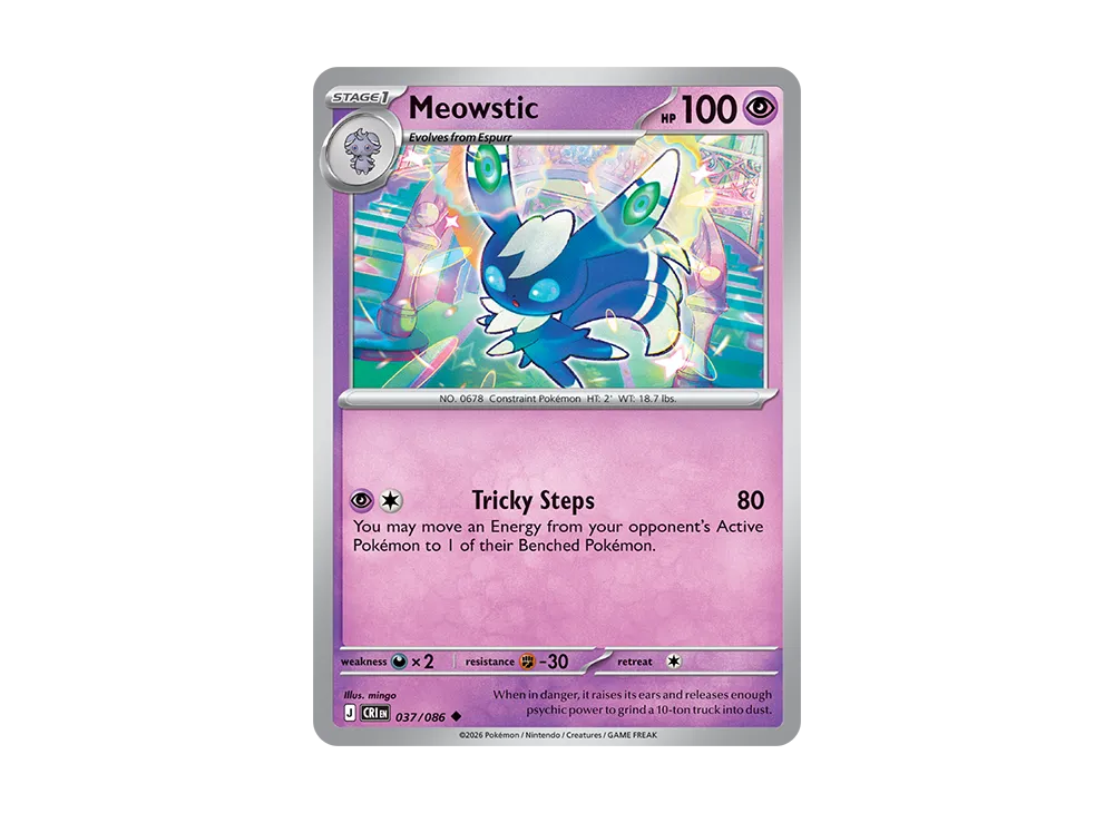 Meowstic U [CRI EN 37/086][EN](Mega Evolution "Chaos Rising Booster Display Box")