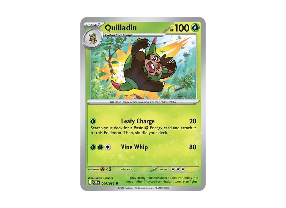 Quilladin C [CRI EN 06/086][EN](Mega Evolution "Chaos Rising Booster Display Box")