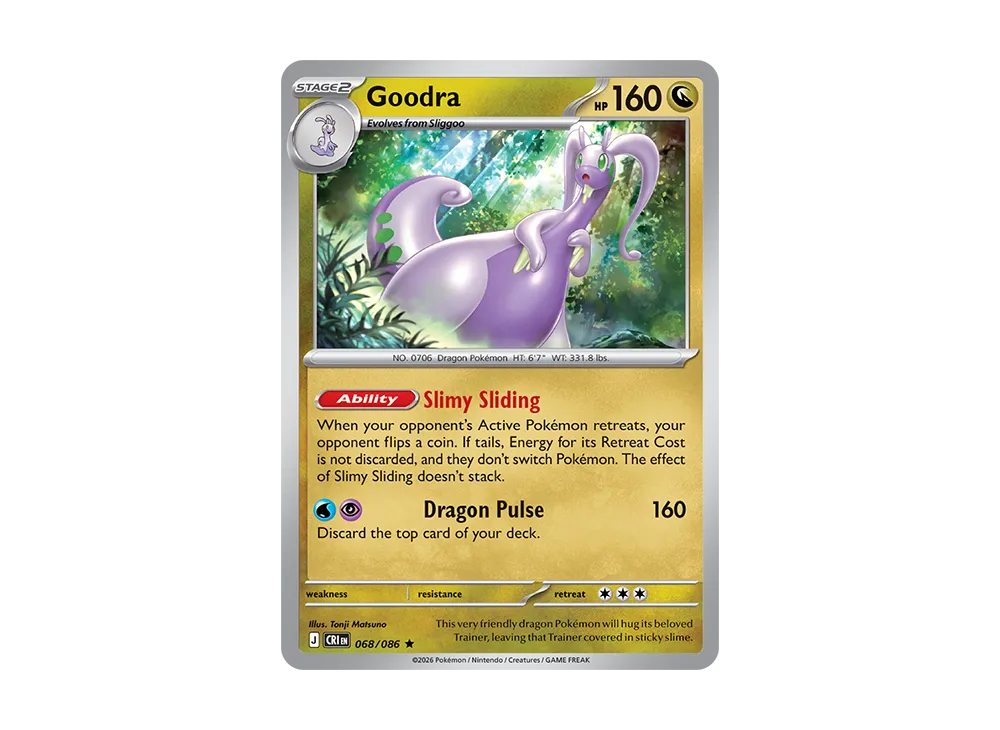 Goodra R [CRI EN 68/086][EN](Mega Evolution "Chaos Rising Booster Display Box")