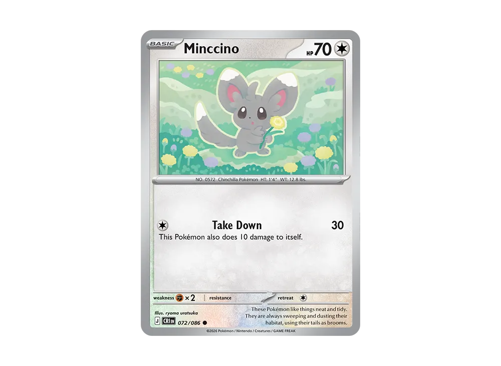 Minccino C [CRI EN 72/086][EN](Mega Evolution "Chaos Rising Booster Display Box")