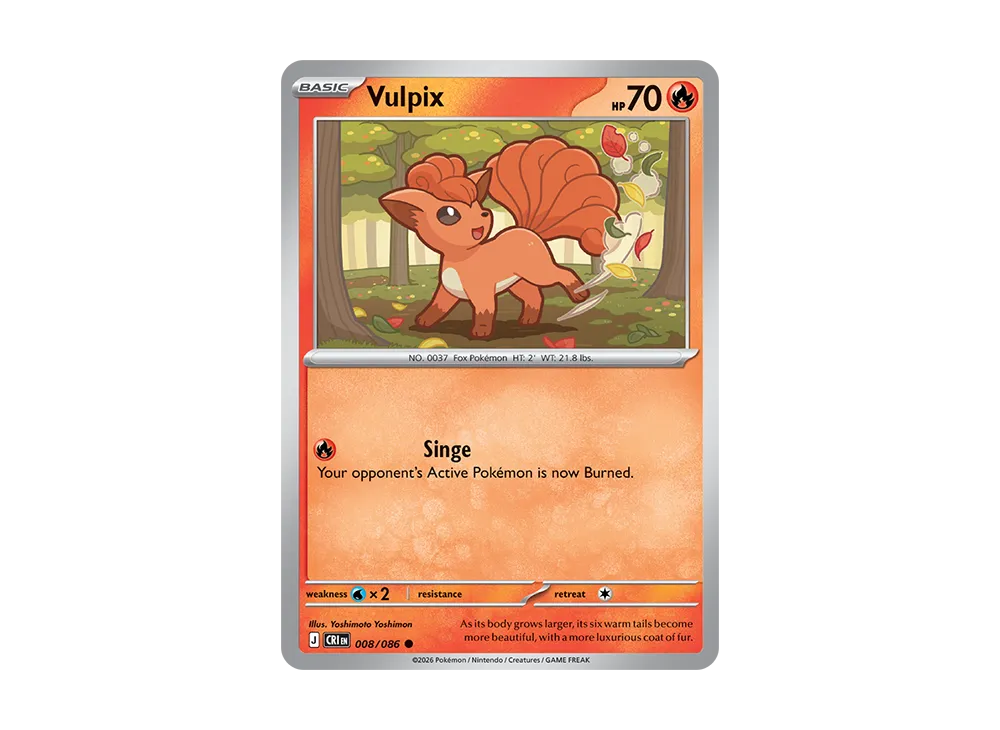 Vulpix C [CRI EN 08/086][EN](Mega Evolution "Chaos Rising Booster Display Box")