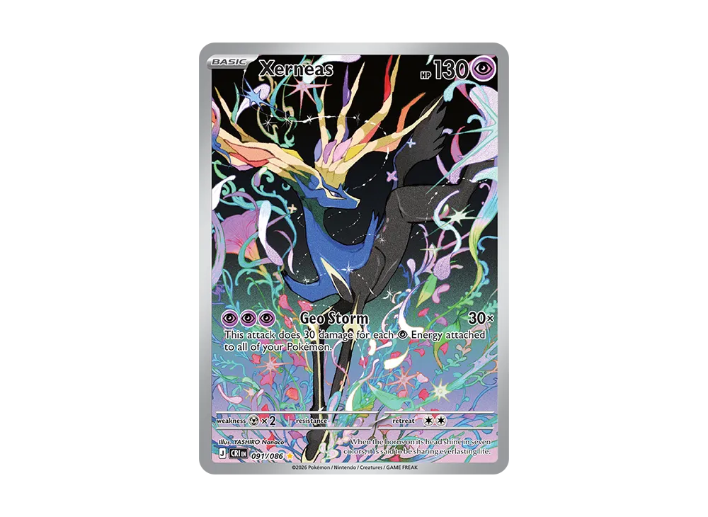 Xerneas IR [CRI EN 91/086][EN](Mega Evolution "Chaos Rising Booster Display Box")