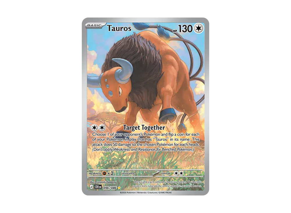 Tauros IR [CRI EN 96/086][EN](Mega Evolution "Chaos Rising Booster Display Box")