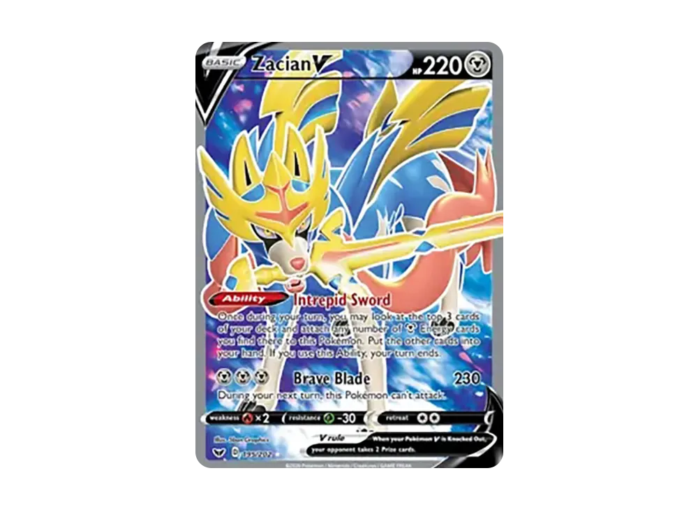 ザシアンV UR [195/202]【英語版】(ソード&シールド)