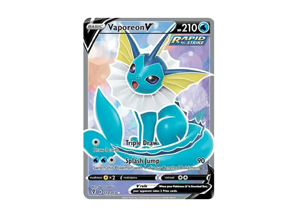シャワーズV SA SR 075/069 イーブイヒーローズ シャワーズV 《SA》 (SR) {075/069} [S6a/イーブイヒーローズ] [SS