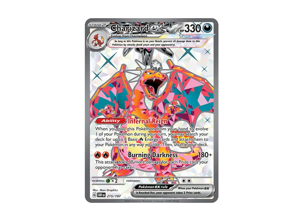 リザードンex UR [OBF EN 215/197]【英語版】(スカーレット