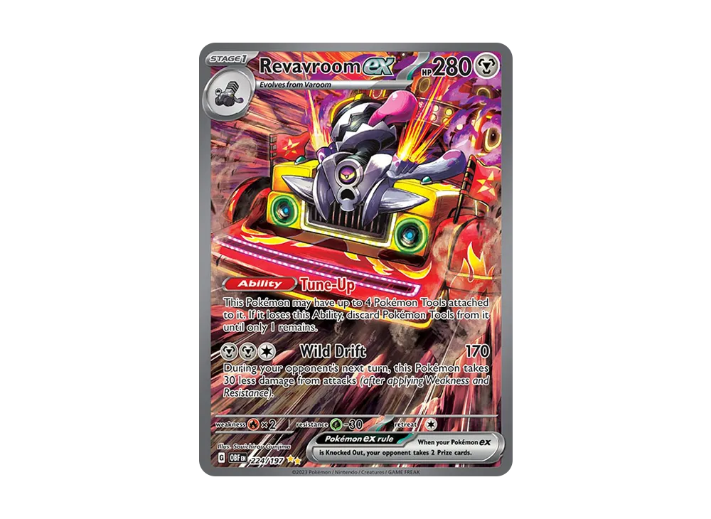 ブロロロームex SIR [OBF EN 224/197]【英語版】(スカーレット&バイオレット「オブシディアンフレイムス」)