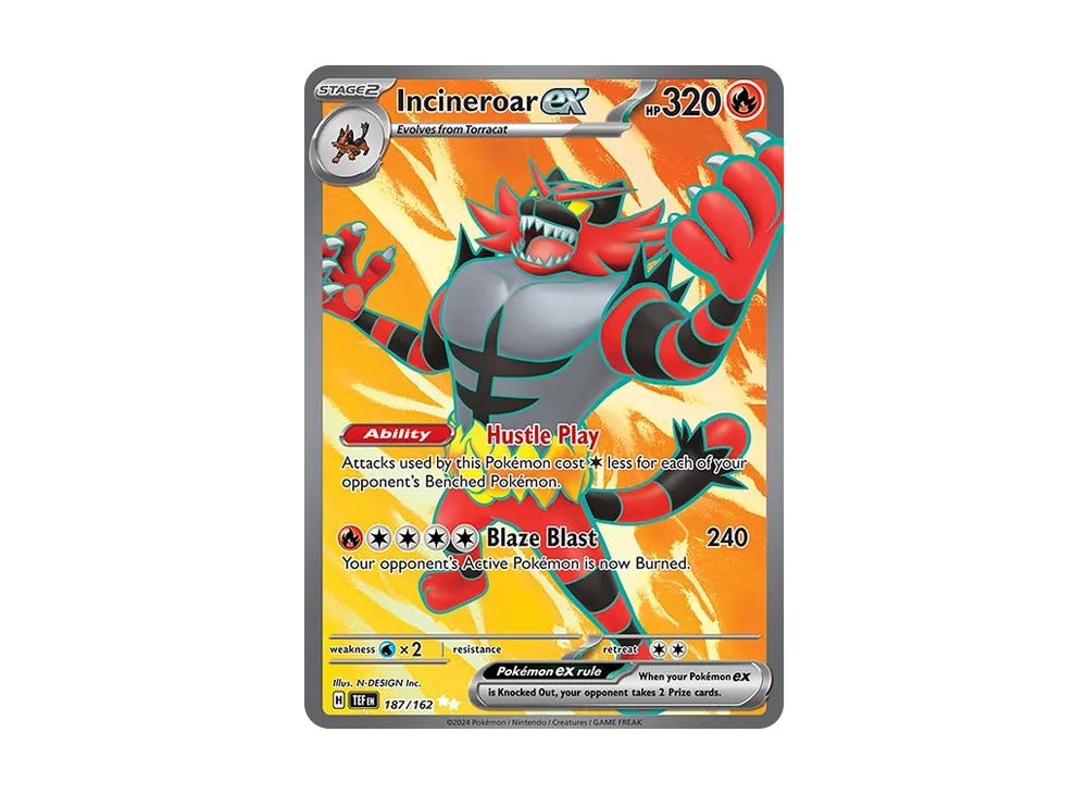 ガオガエンex UR [TEF EN 187/162]【英語版】(スカーレット&バイオレット「テンポラルフォース」)