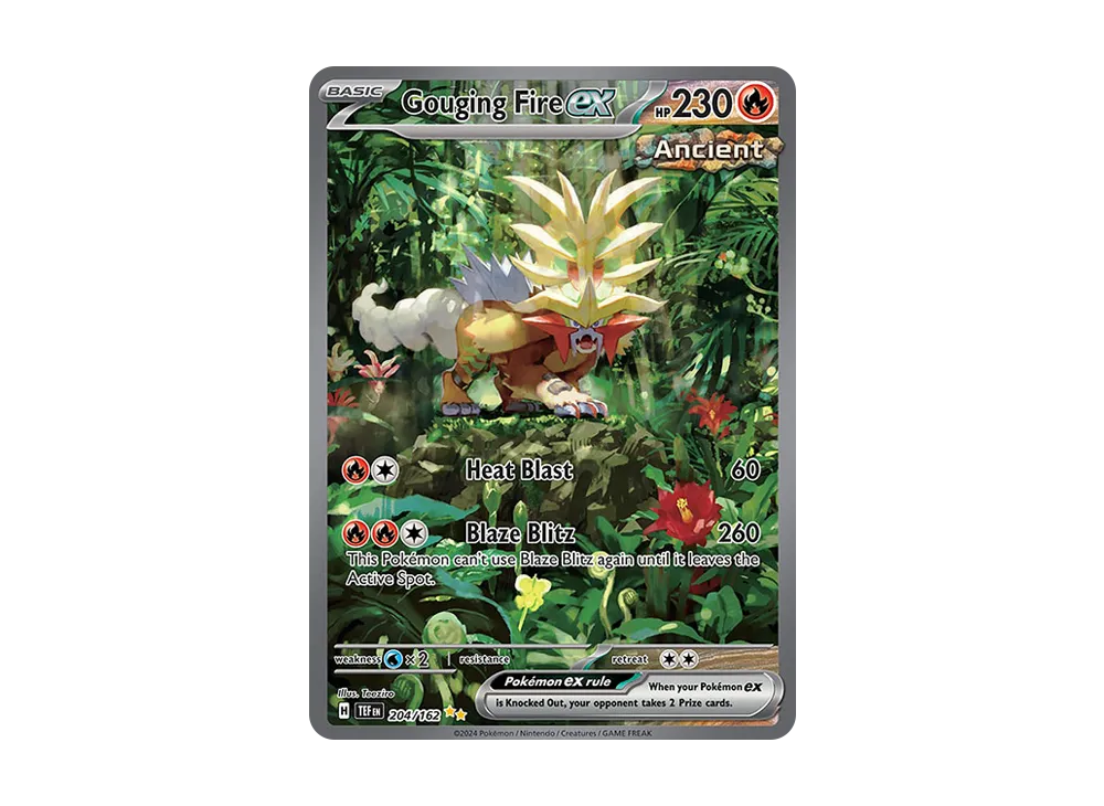 gouging fire ex pokemon card value 188/162 Fire / 230 / Basic Attack 1 Gouging Fire ex #85 Prices