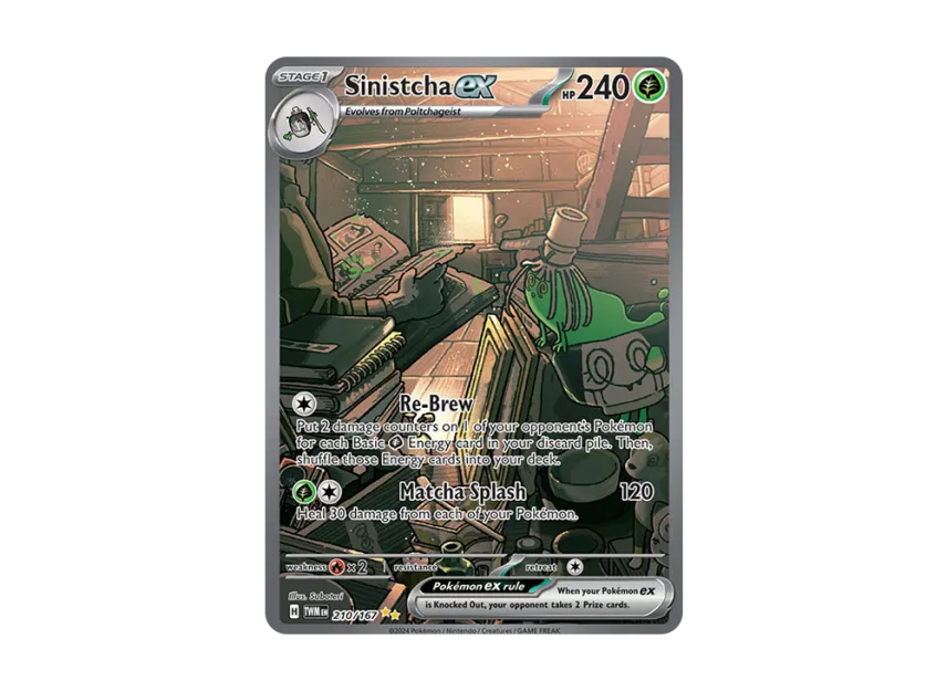 sinistcha ex pokemon card value - 210/167 - Twilight Masquerade Twilight Masquerade Type Sinistcha ex | Dex -