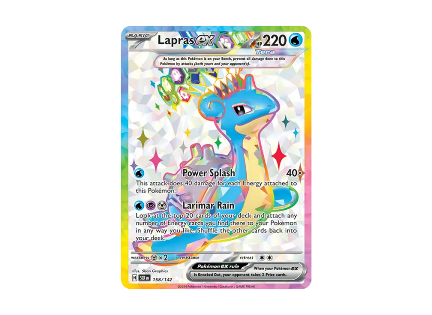 158 142 pokemon card lapras ex pokemon card Lapras ex