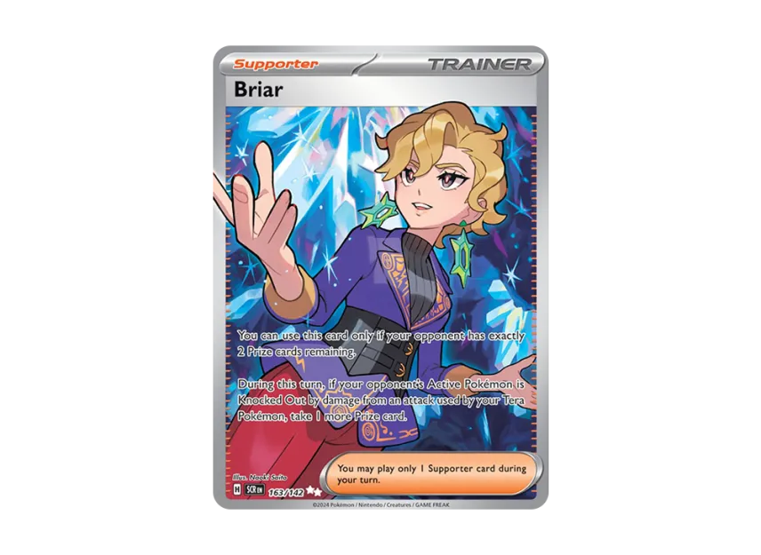 163 142 pokemon card Dachsbun EX 160/142 Pokmon Near Mint | English Pokmon Cards Briar (Full Art) - 163/142