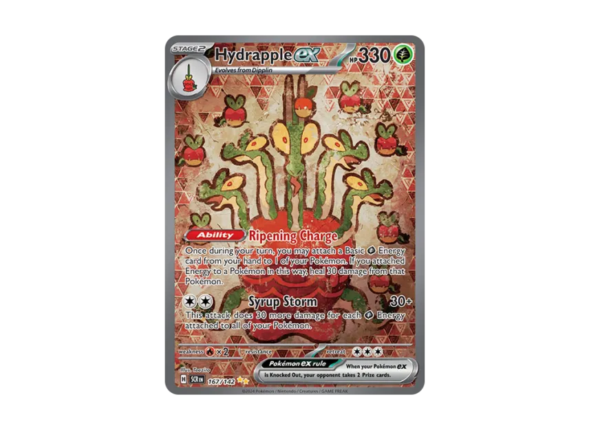 167 142 pokemon card Hydrapple ex 167/142 Special Illustration Rare Stellar Crown Pokmon Card