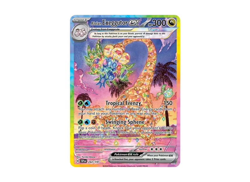 Pokemon Building Sets Alolan Exeggutor Ex 133/191 Ultra Rare Pokmon Card - Authenticated, Surging Sparks Set Rare Pokemon Cards Pokemon Building Sets Alolan Exeggutor Ex 133/191 Ultra Rare Pokmon Card - Authenticated, Surging Sparks Set Rare Pokemon Cards