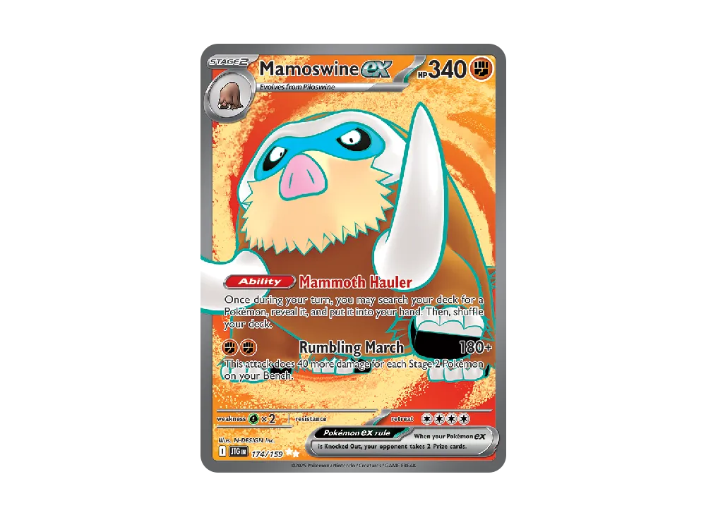 マンムーex UR [JTG EN 174/159]【英語版】(スカーレット