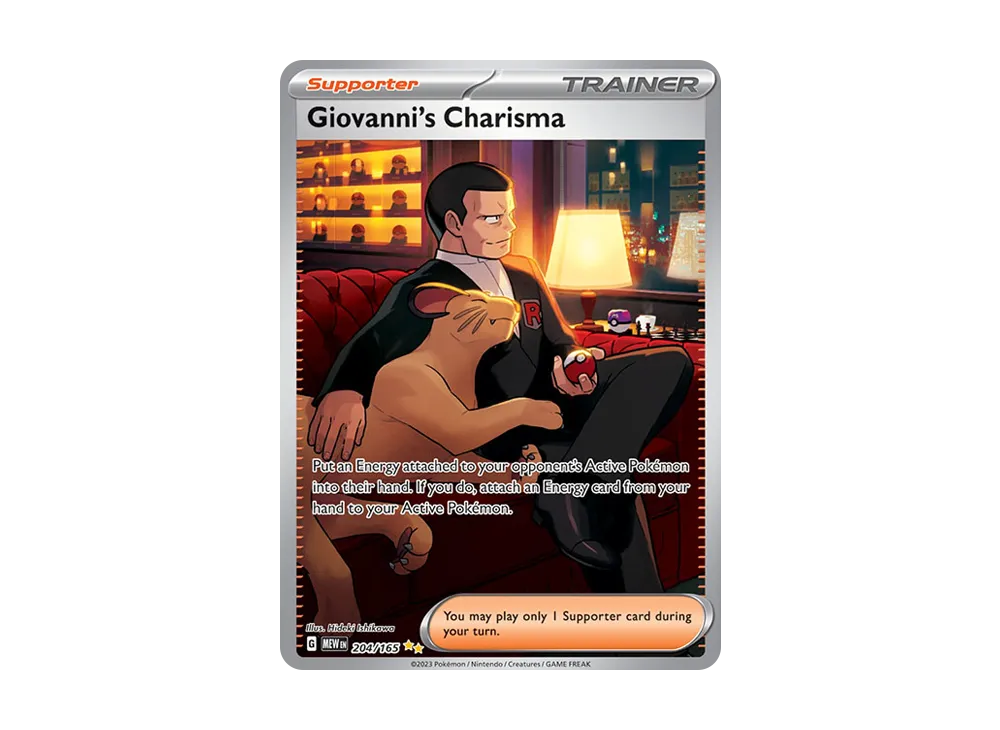 サカキのカリスマ SIR [MEW EN 204/165]【英語版】(スカーレット&バイオレット「151」)