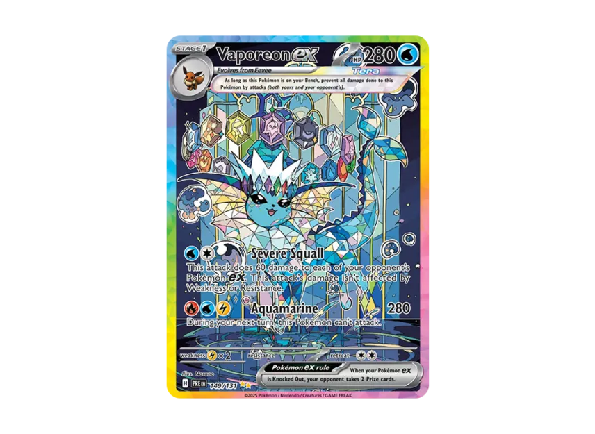 vaporeon ex pokemon card VAPOREON EX - 24/83 - XY GENERATIONS - Holo - Pokemon Card