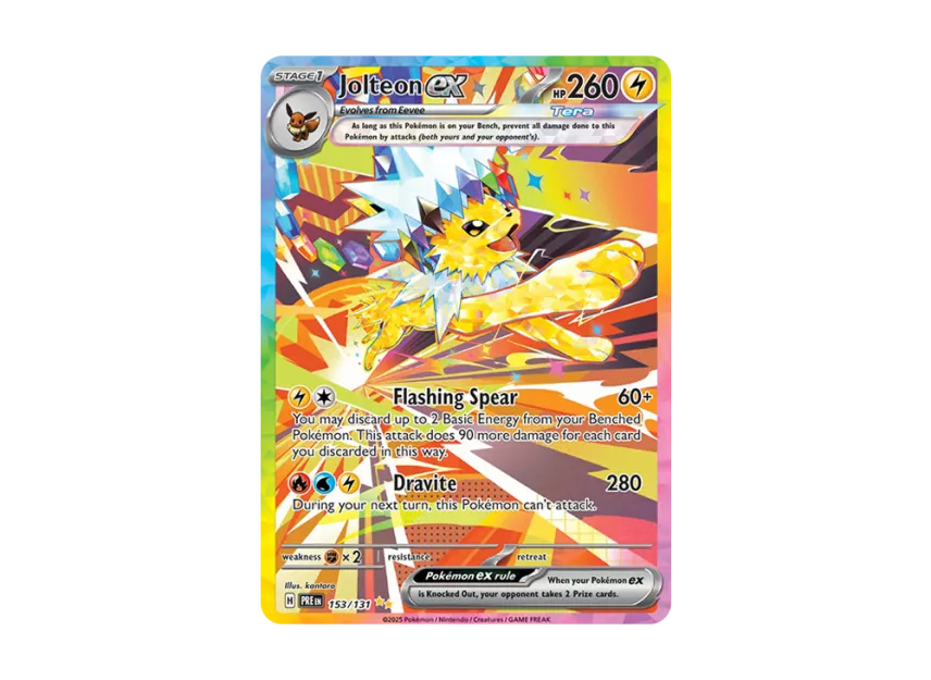 jolteon pokemon card ex Jolteon ex (Mega Rising #257/331, 2-Stars)